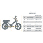 EUNORAU Flash Lite ST 52V 750W Fat Tire eBike 100mi Dual Battery