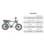 EUNORAU Flash Lite 2.0 52V 750W Rear Drive Triple Battery 220mi