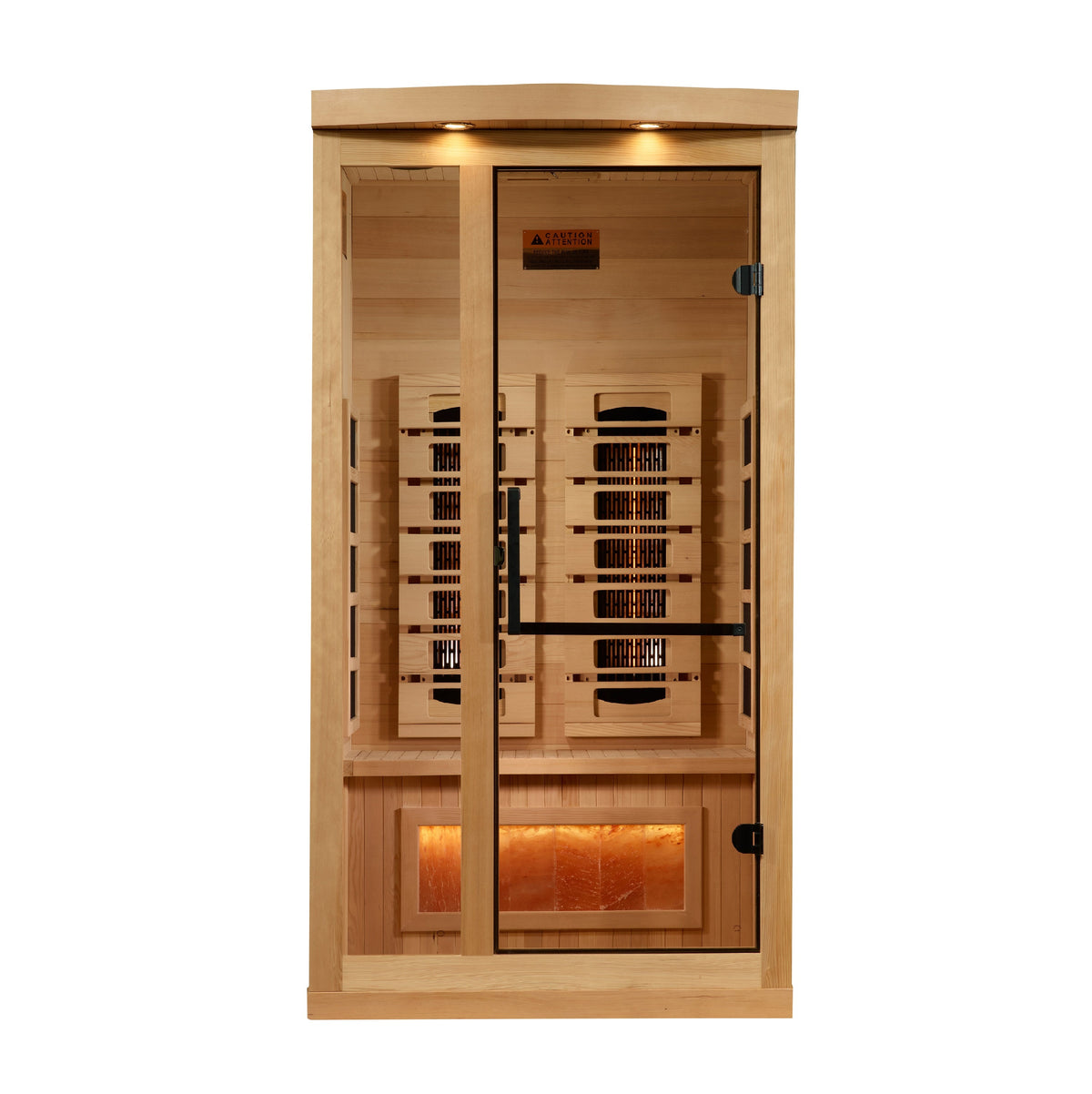 Golden Designs Full Spectrum Sauna with Himalayan Salt Bar GDI801003