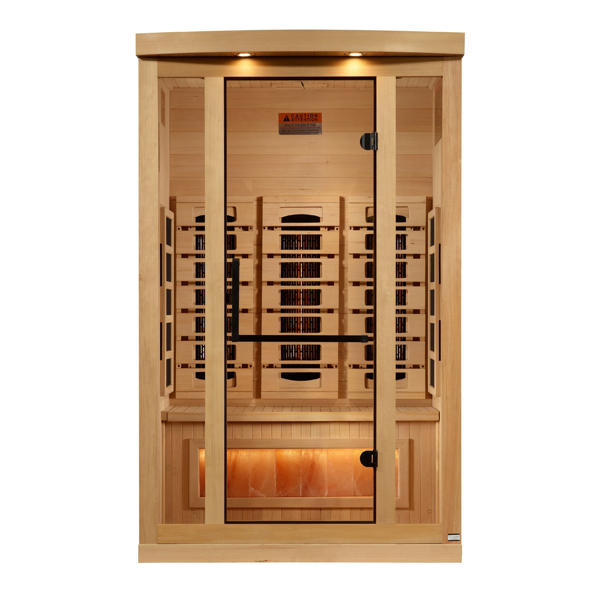 Golden Designs Full Spectrum Sauna with Himalayan Salt Bar GDI802003