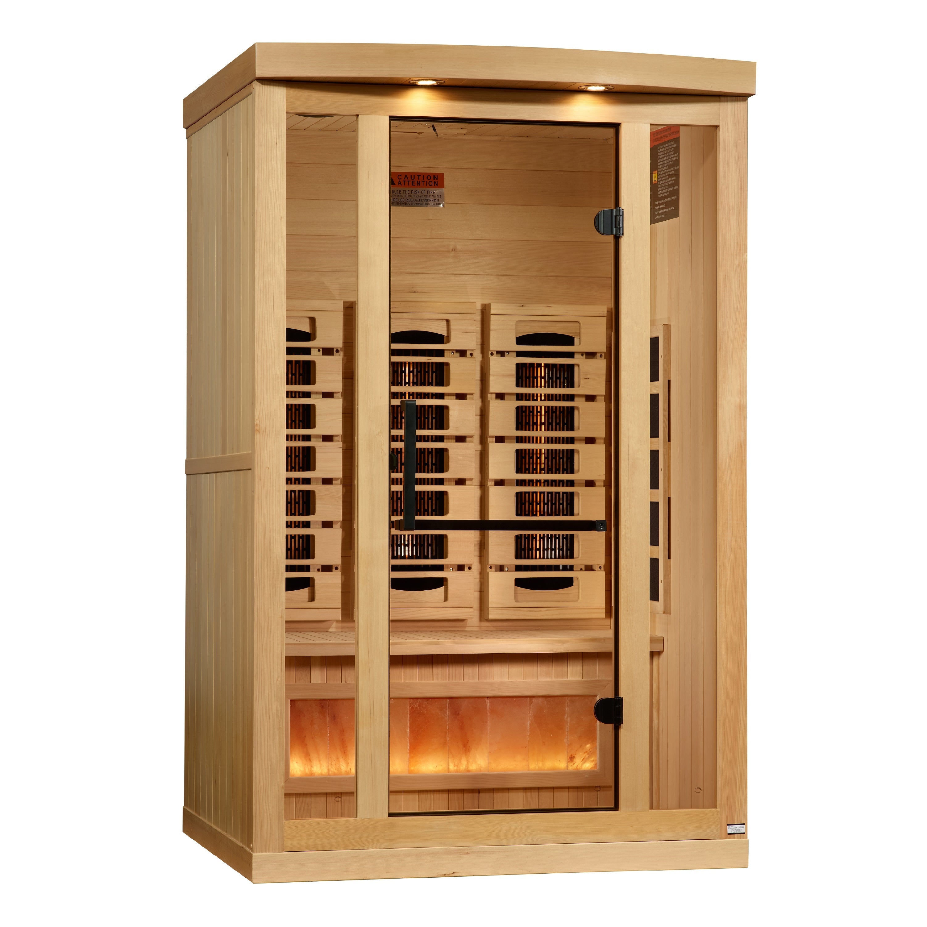 Golden Designs Full Spectrum Sauna with Himalayan Salt Bar GDI802003
