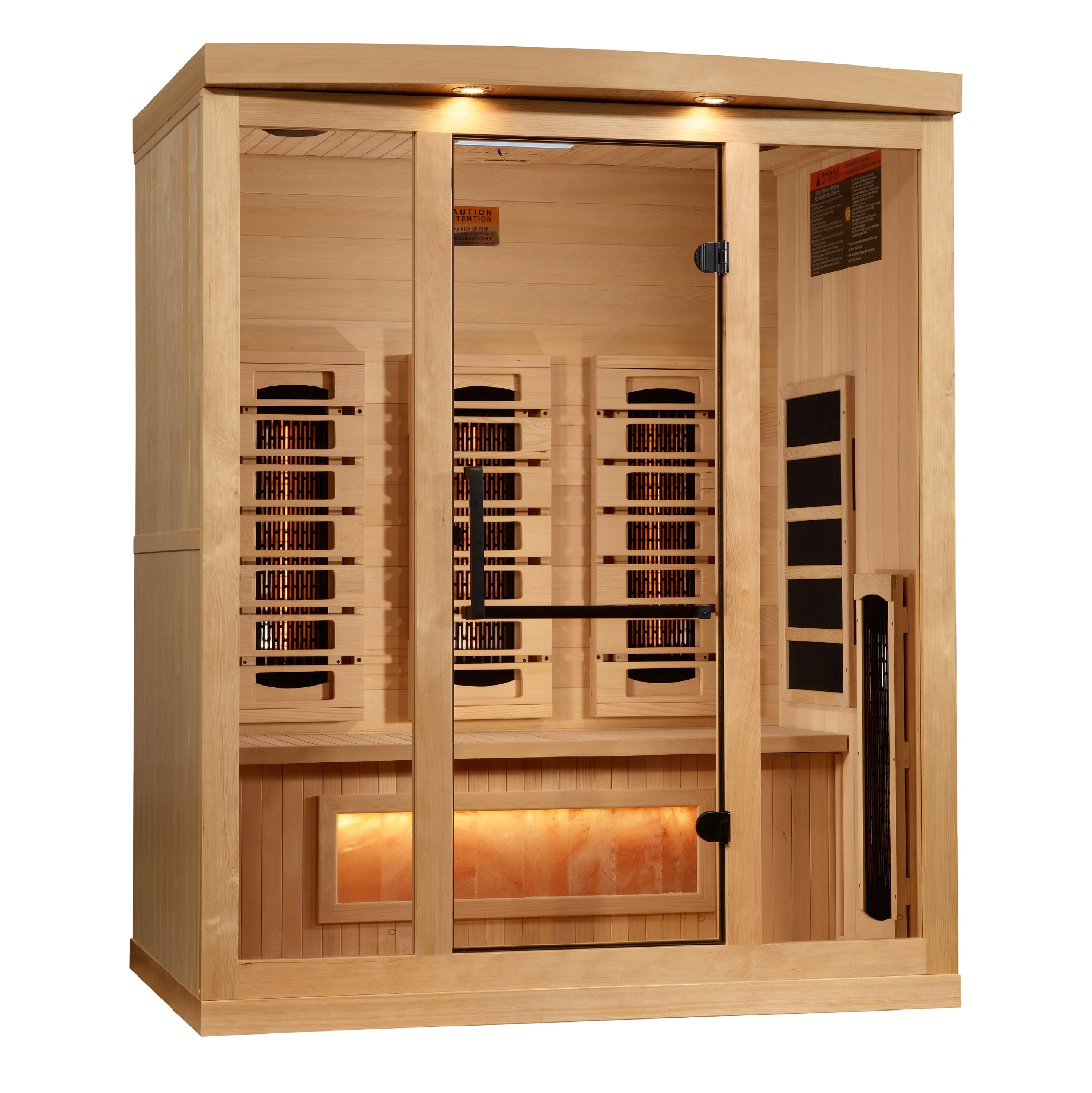 Golden Designs Full Spectrum Sauna with Himalayan Salt Bar GDI803003