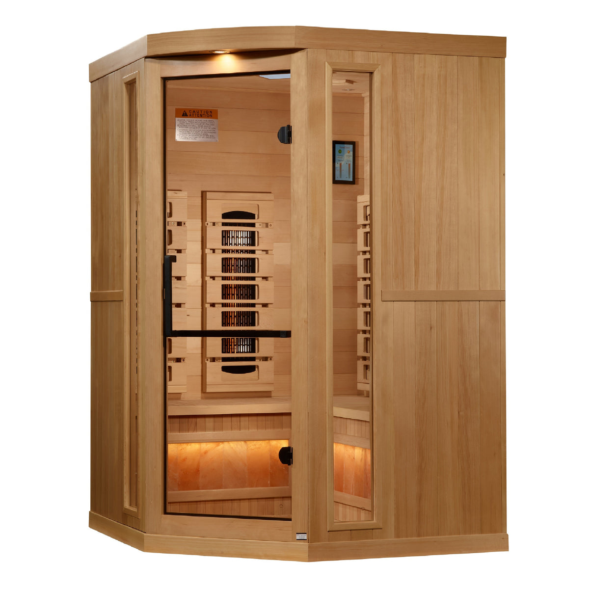 Golden Designs Full Spectrum Sauna with Himalayan Salt Bar GDI803503