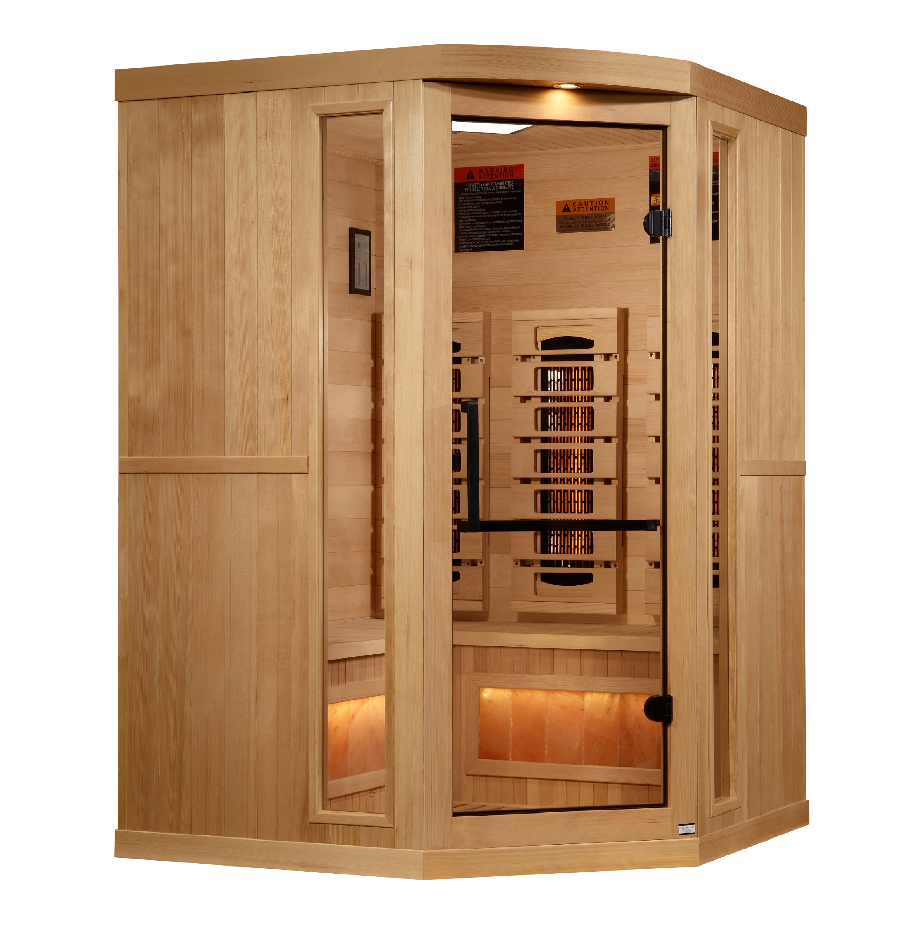 Golden Designs Full Spectrum Sauna with Himalayan Salt Bar GDI803503