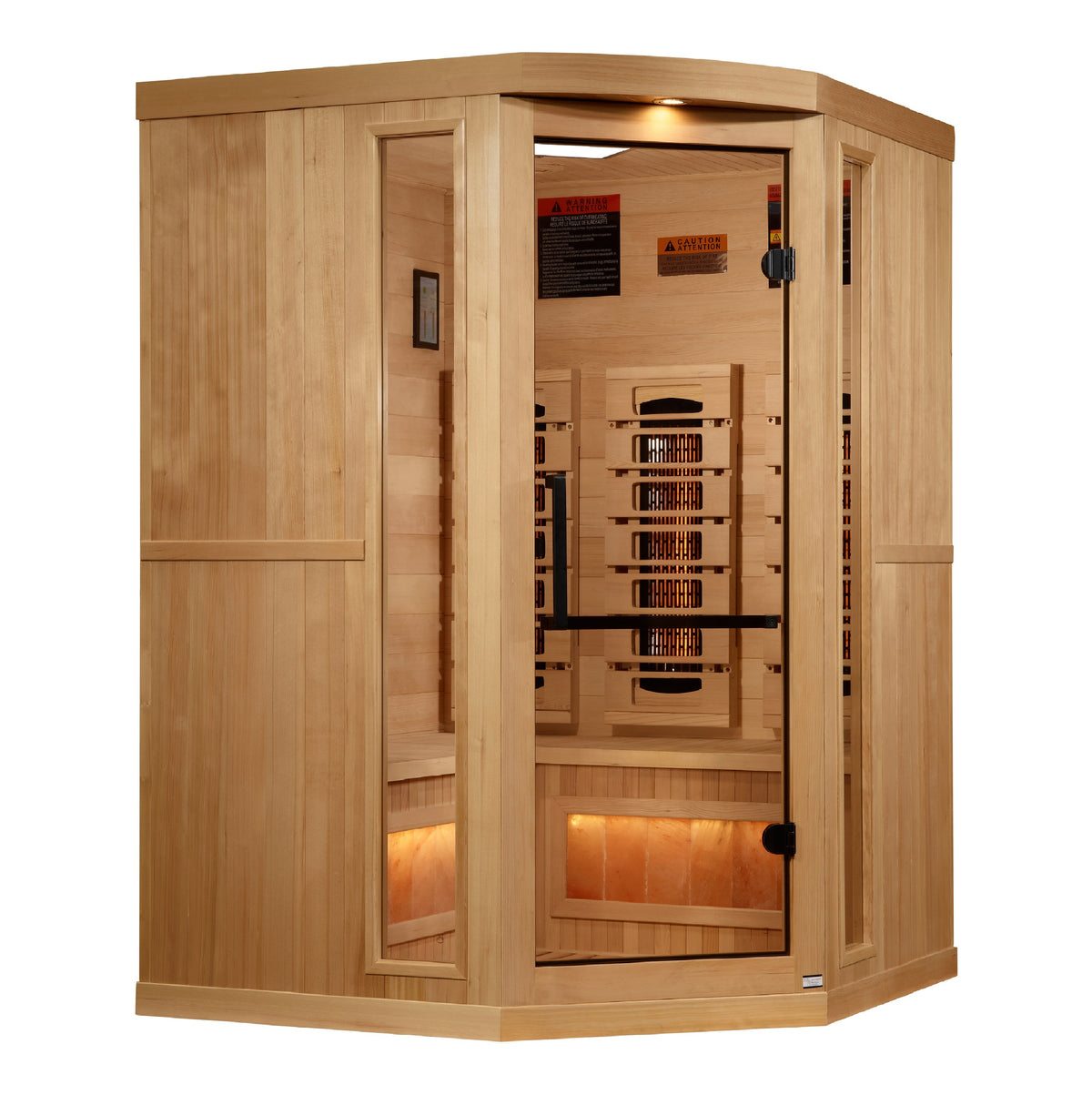 Golden Designs Full Spectrum Sauna with Himalayan Salt Bar GDI803503
