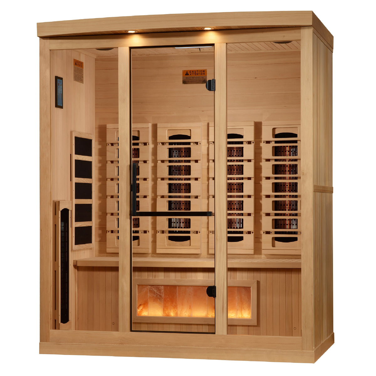 Golden Designs Full Spectrum Sauna with Himalayan Salt Bar GDI804003