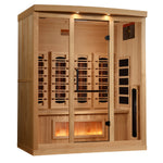 Golden Designs Full Spectrum Sauna with Himalayan Salt Bar GDI804003