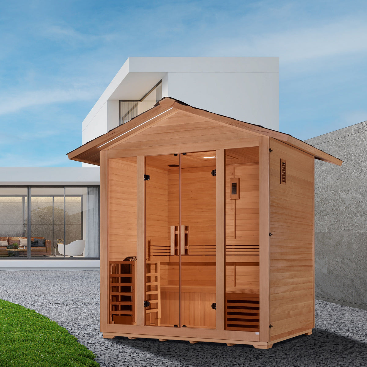 Golden Designs Outdoor Sauna 5 Person GDI810501