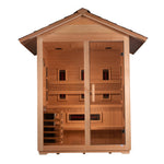 Golden Designs Outdoor Sauna with Hybrid Technology GDI812301