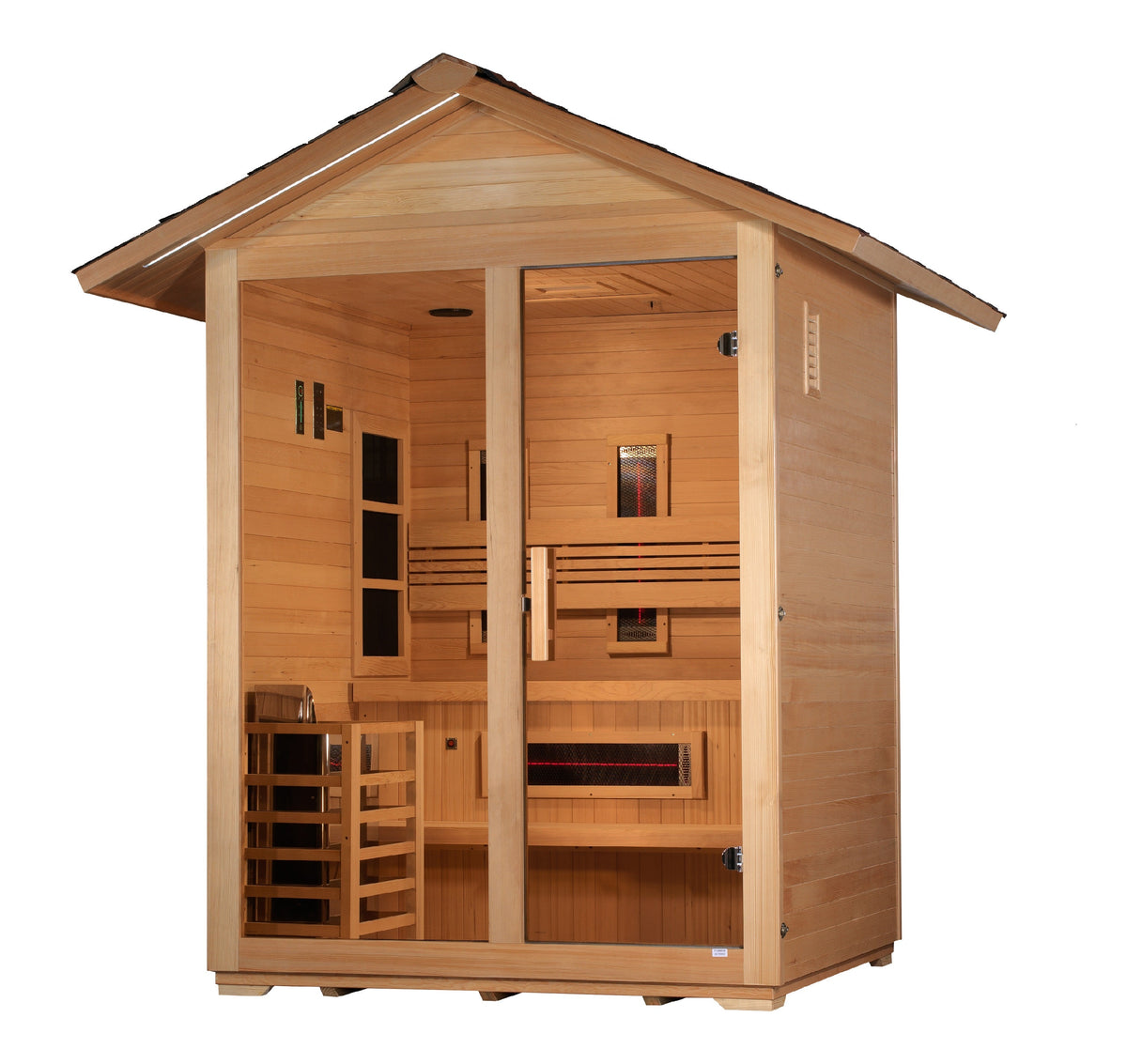 Golden Designs Outdoor Sauna with Hybrid Technology GDI812301