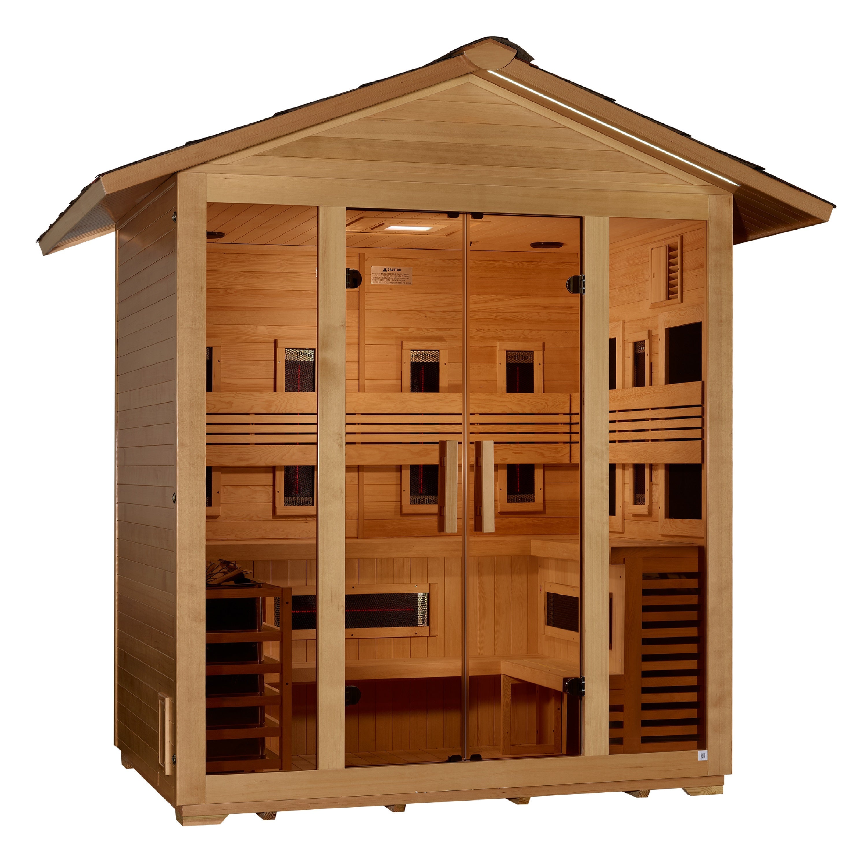 Golden Designs Outdoor Sauna 5 Person GDI812501
