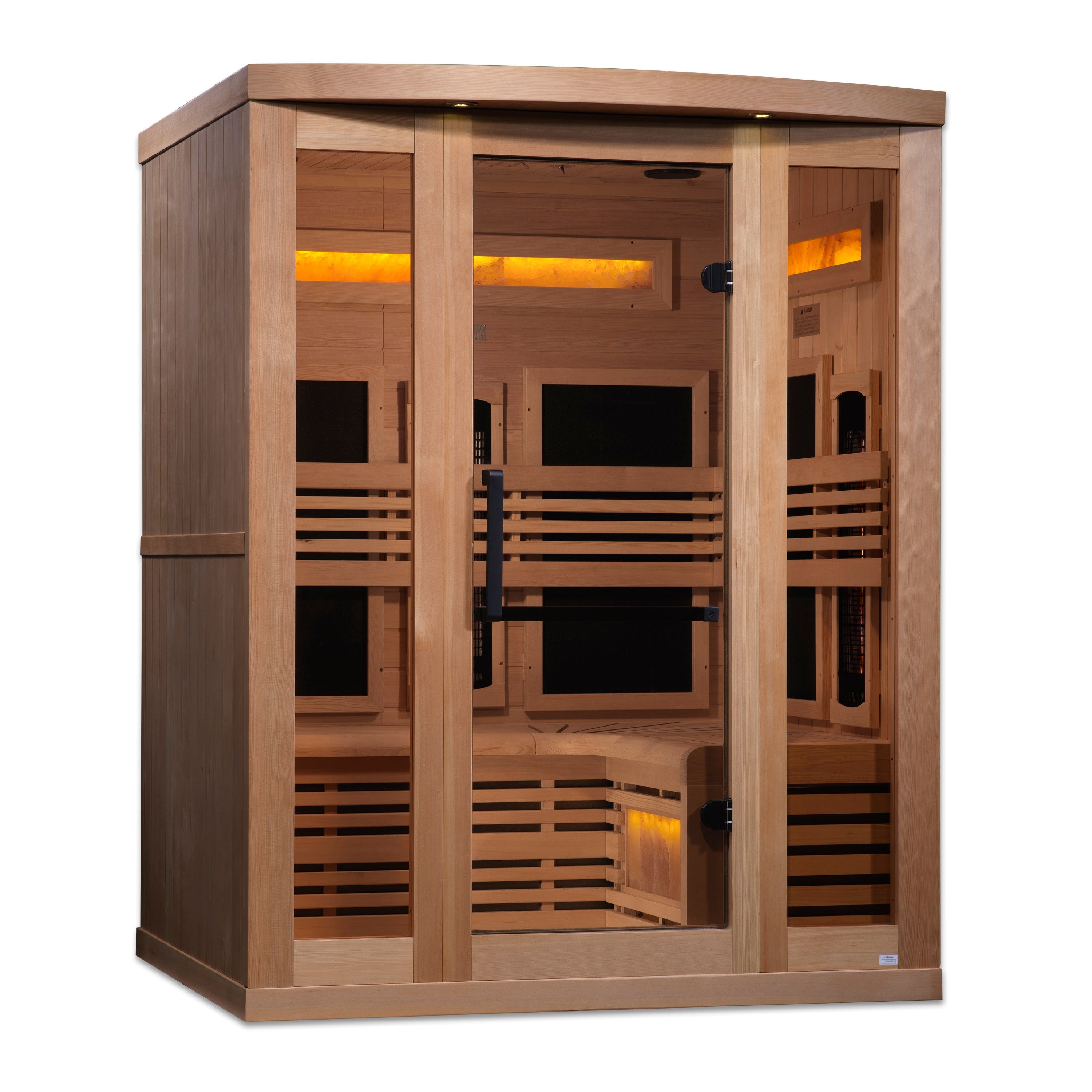 Golden Designs Full Spectrum Sauna with Himalayan Salt Bar GDI823001