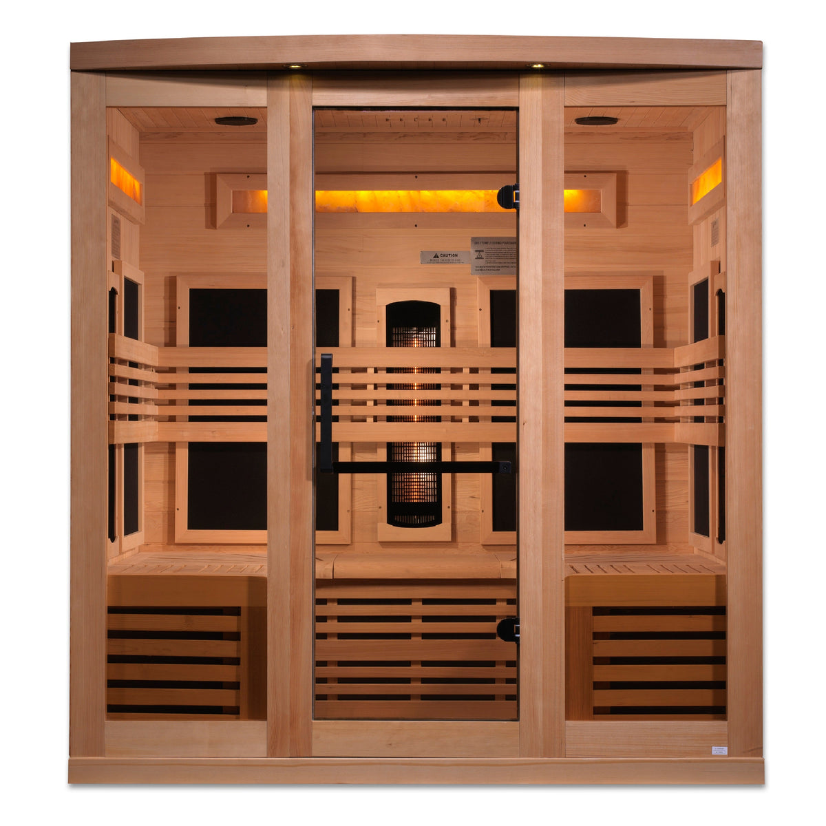 Golden Designs Full Spectrum Sauna with Himalayan Salt Bar GDI826001