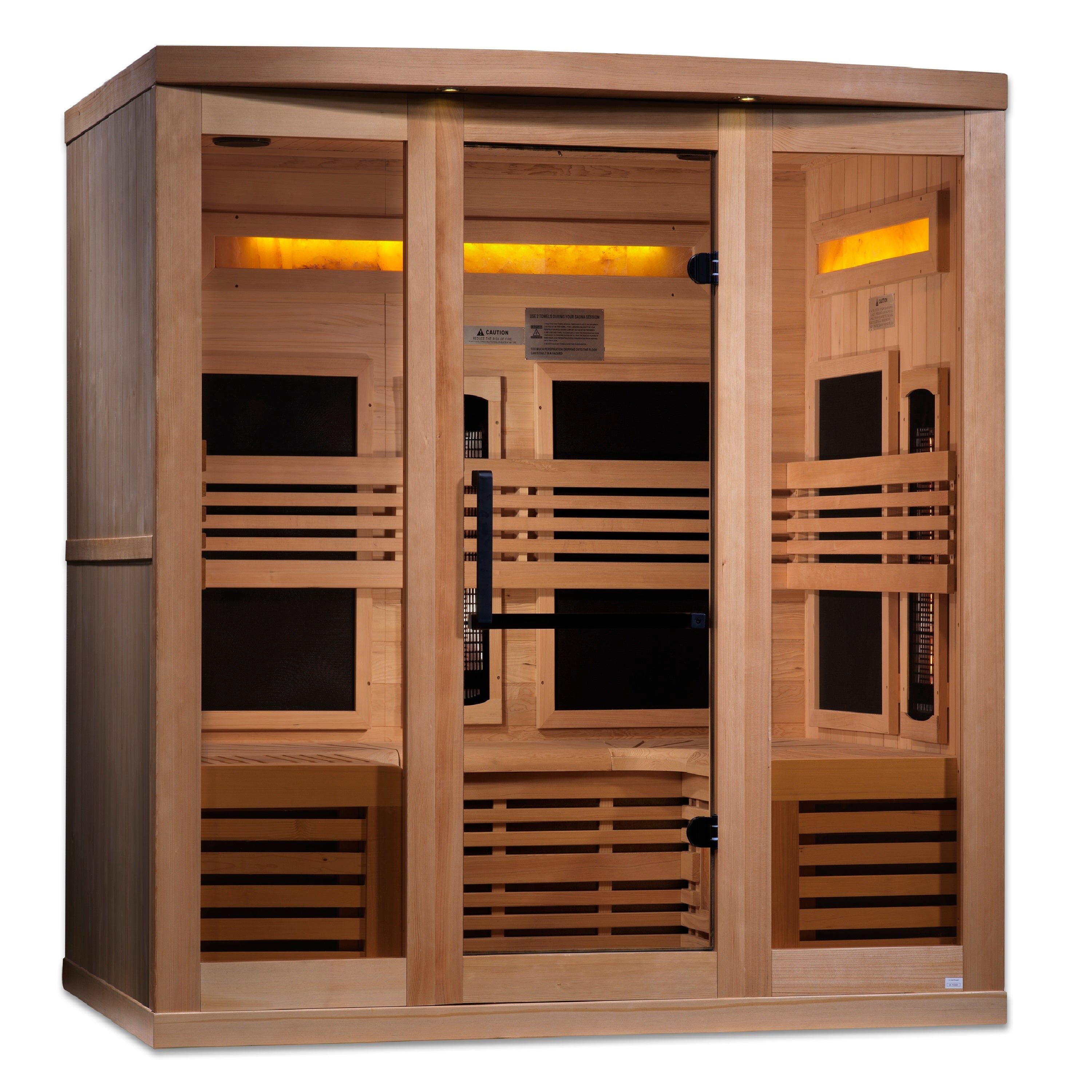 Golden Designs Full Spectrum Sauna with Himalayan Salt Bar GDI826001