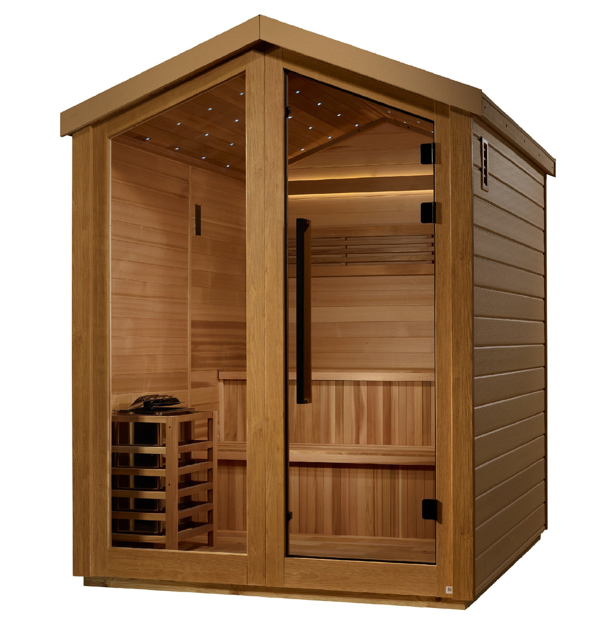 Golden Designs Outdoor Traditional Sauna 6 Person GDI850601