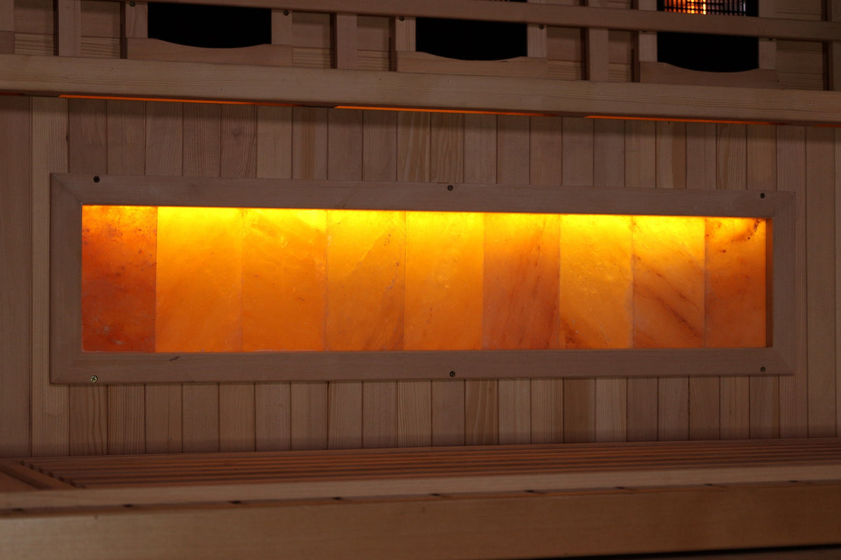 Golden Designs Full Spectrum Sauna with Himalayan Salt Bar GDI804003