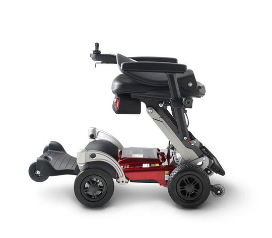 Luggie folding power wheelchair dual motor compact travel chair