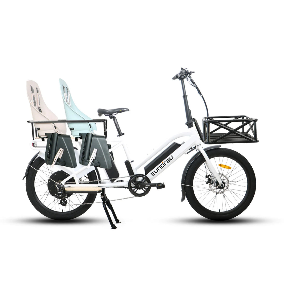 EUNORAU Max-Cargo 2.0 48V 750W Long-Tail Cargo eBike 440lbs 80mi