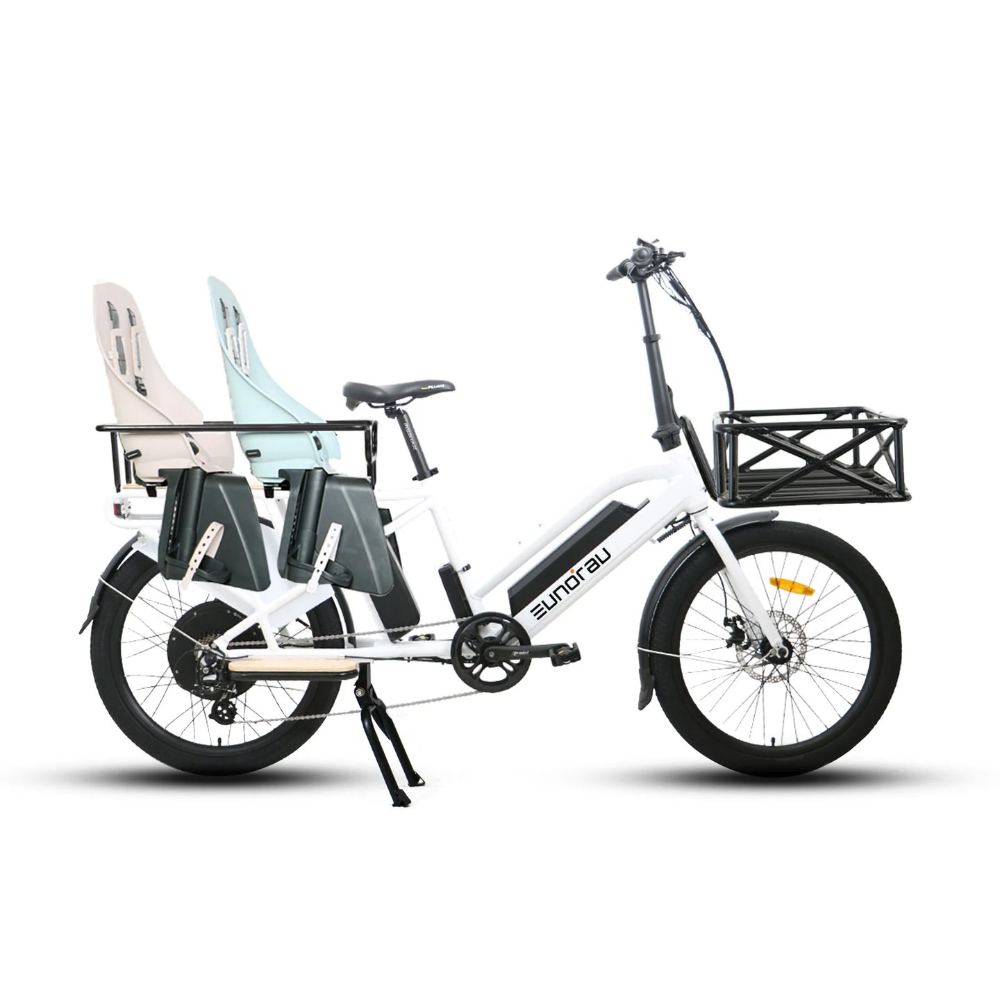 EUNORAU Max-Cargo 2.0 48V 750W Long-Tail Cargo eBike 440lbs 80mi