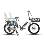 EUNORAU Max-Cargo 2.0 48V 750W Long-Tail Cargo eBike 440lbs 80mi