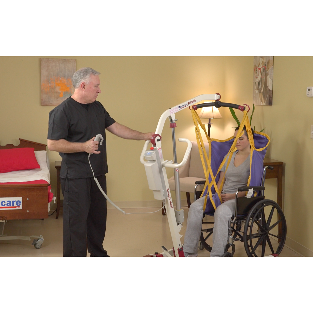 Bestcare PL400EF Full Body Patient Lift - Foldable