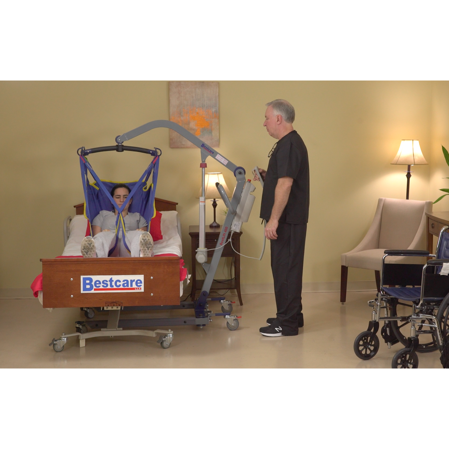 Bestcare PL500 Lift | Full Body Patient Lift | Heavy Duty Patient Hoist