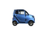 Green Transporter Q Express enclosed all-weather cabin scooter
