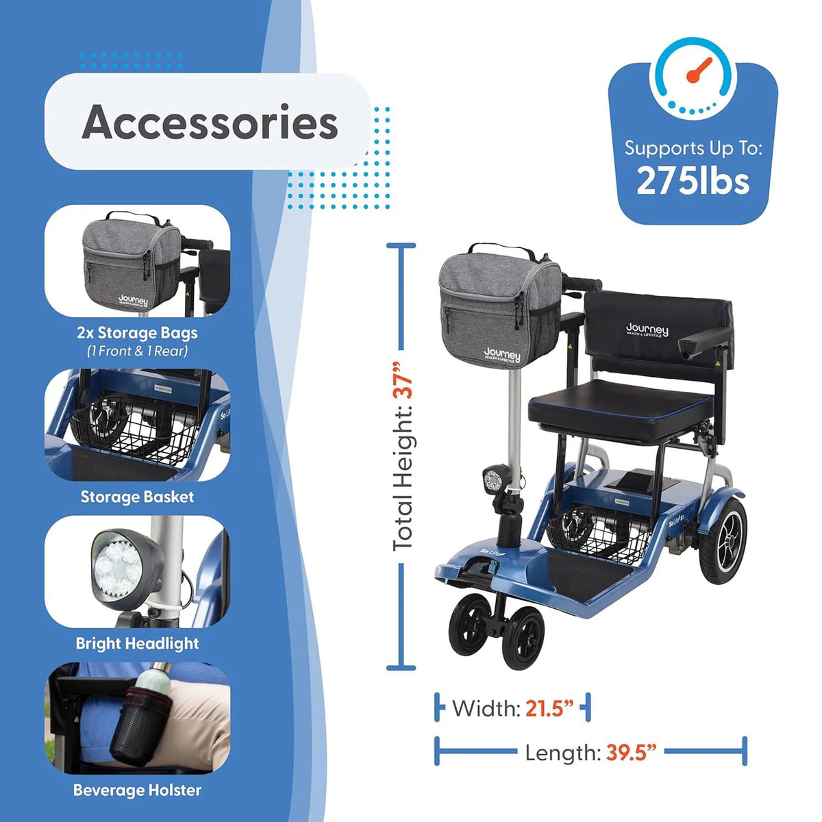 Journey So Lite Folding Mobility Scooter