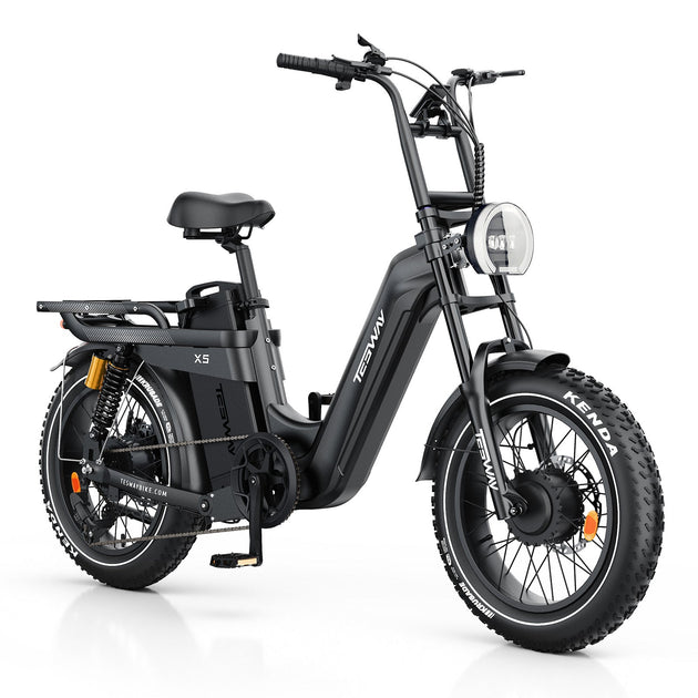 TESWAY X5 AWD Step-Thru E-Bike – 3600W Dual Motor 200 N·m
