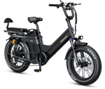 TESWAY X5 Pro Cargo E-Bike – 2000W 200-Mile Family Hauler