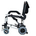 Side view black electric wheelchair