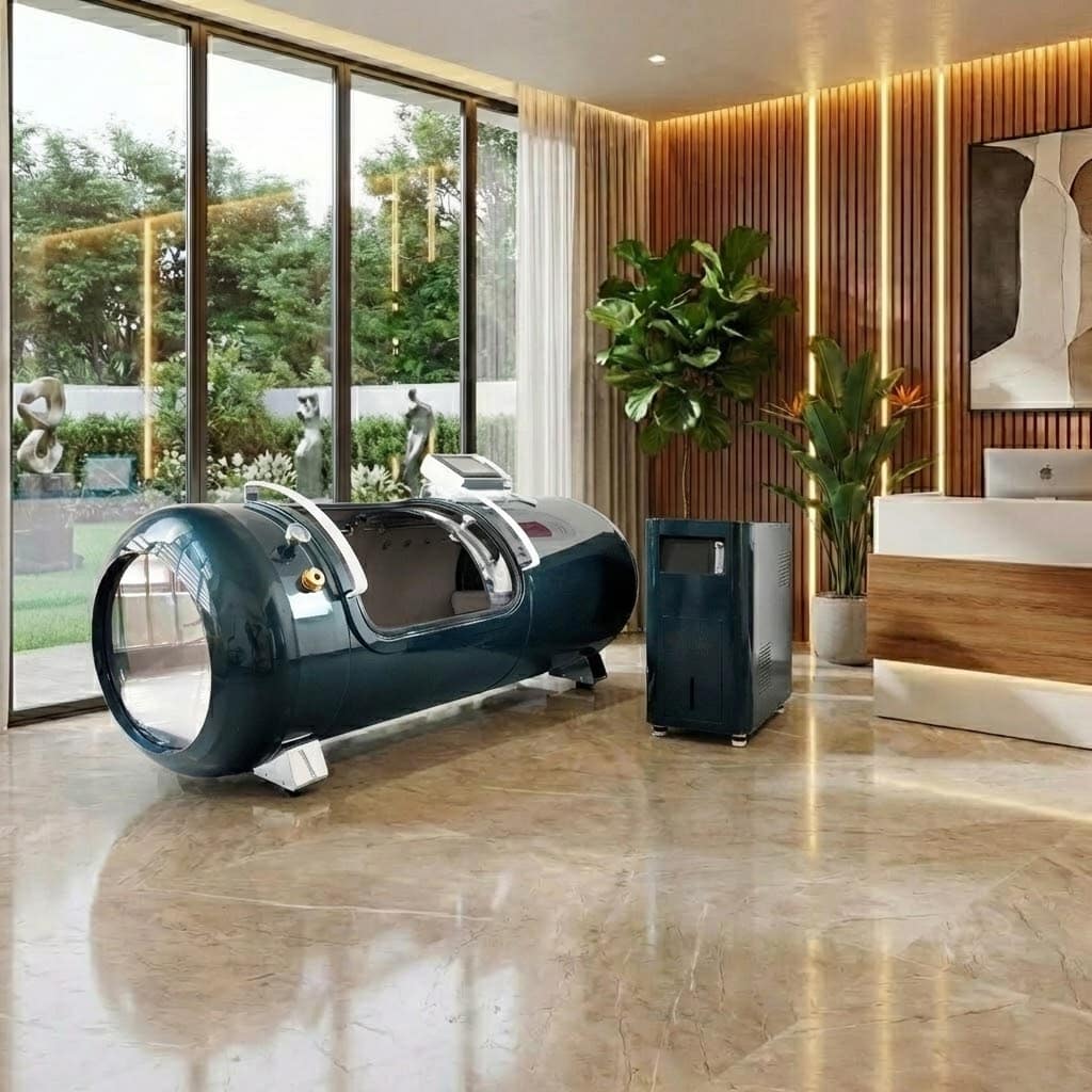 TecnoLay Ultra P 2.0 ATA Hard Shell Lying Hyperbaric Chamber BIBS