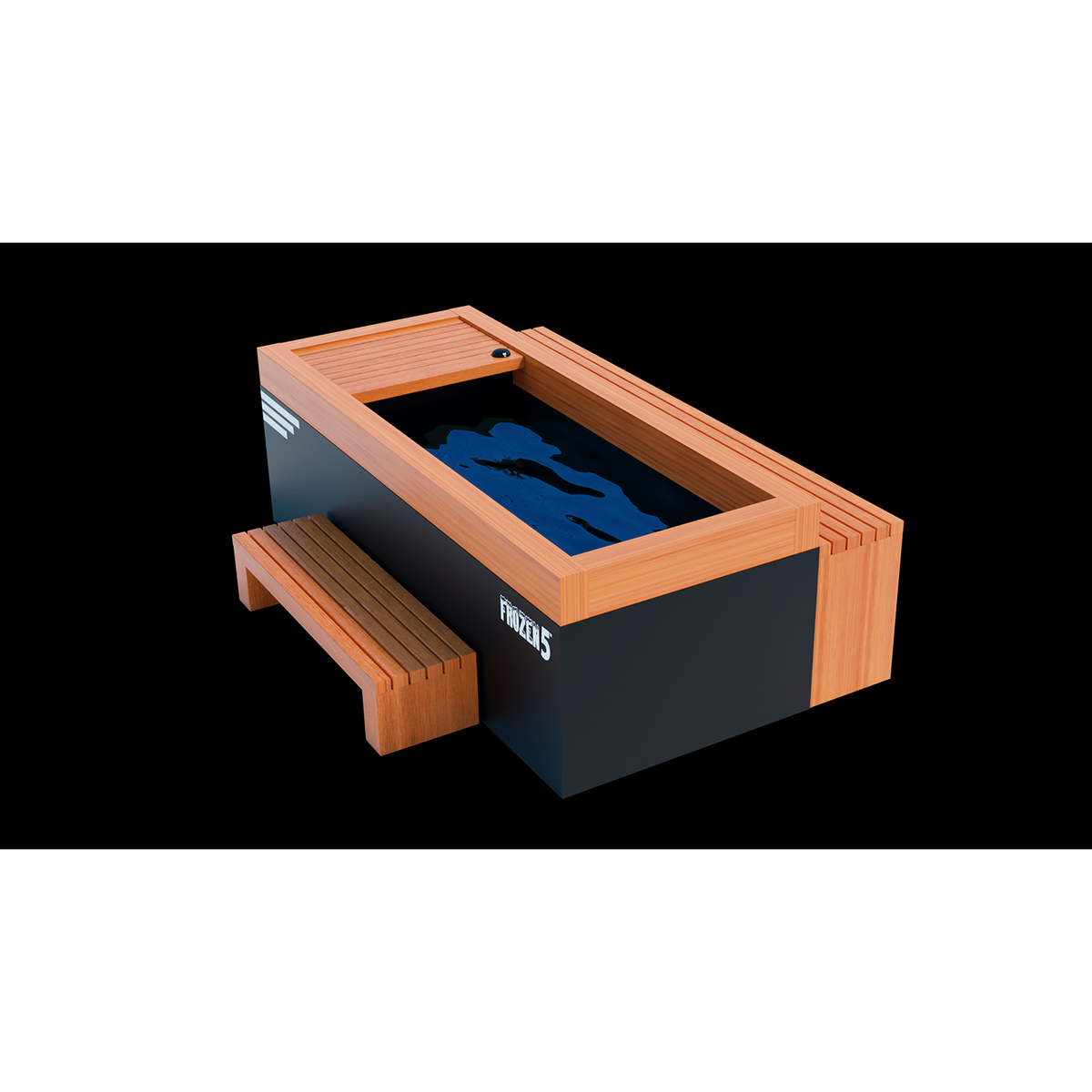 Medical Saunas Frozen 5 Extra Large Cold Plunge with Bar Counter and Step
