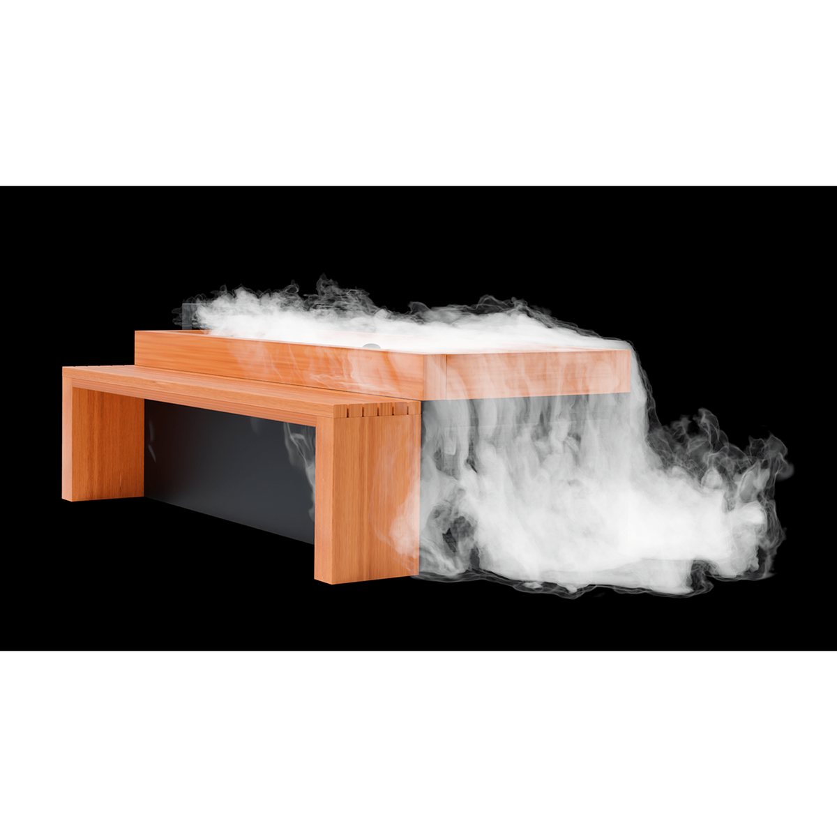 Medical Saunas Frozen 6 Extra Large Cold Plunge with Bar Counter, Steps, Steam Generator