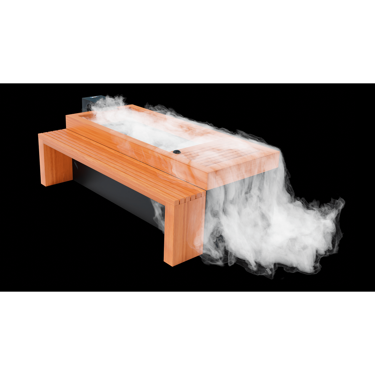 Medical Saunas Frozen 3 Cold Plunge with Bar Counter, Steps, Steam Generator