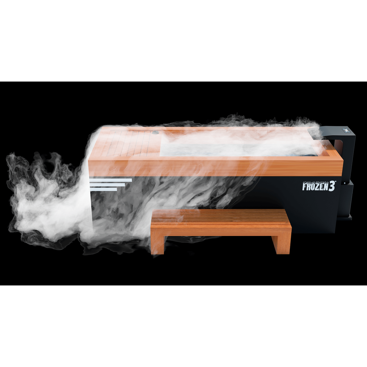 Medical Saunas Frozen 3 Cold Plunge with Bar Counter, Steps, Steam Generator
