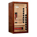 infrared sauna is designed for one to two persons