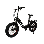 GIO LIGHTNING Folding Electric Bike Gray with Fat Tires