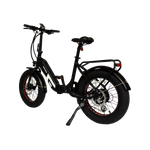 GIO LIGHTNING Folding Electric Bike Gray with Fat Tires