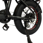GIO LIGHTNING Folding Electric Bike Gray with Fat Tires