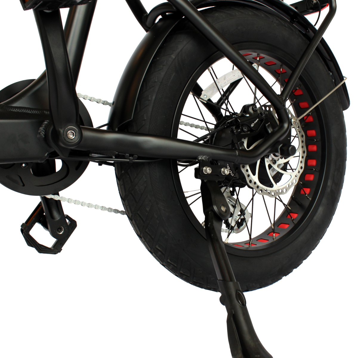 GIO LIGHTNING Folding Electric Bike Gray with Fat Tires