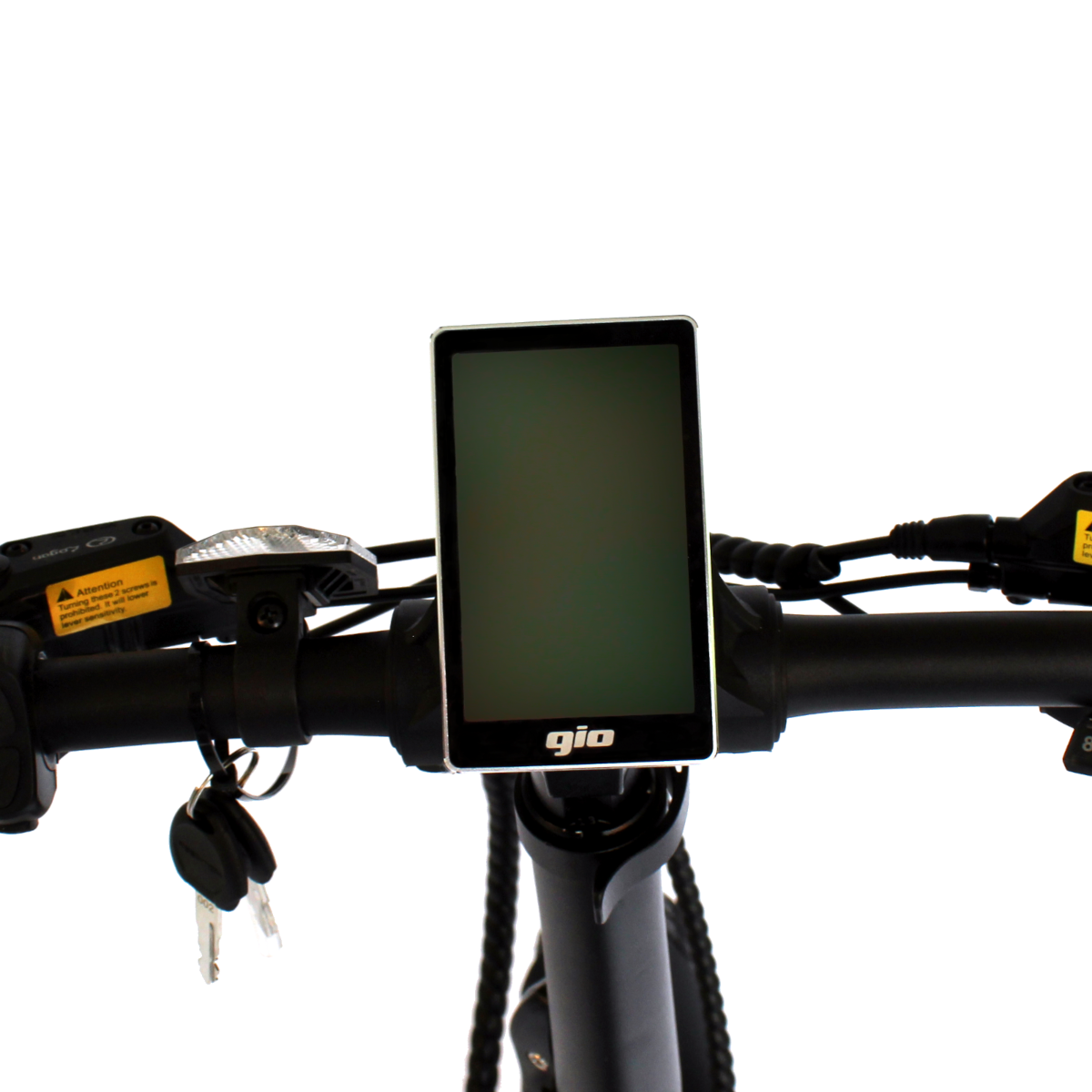 GIO LIGHTNING Folding Electric Bike Gray with Fat Tires