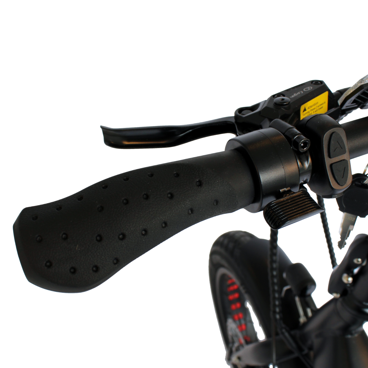 GIO LIGHTNING Folding Electric Bike Gray with Fat Tires