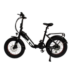 GIO LIGHTNING Folding Electric Bike Gray with Fat Tires