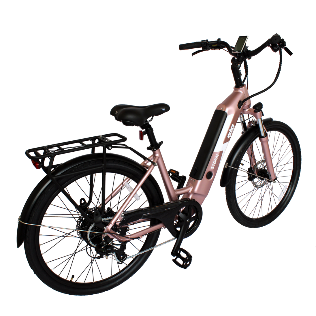 GIO Storm eBike Rose Gold 48V 500W Samsung Battery 46mi Range