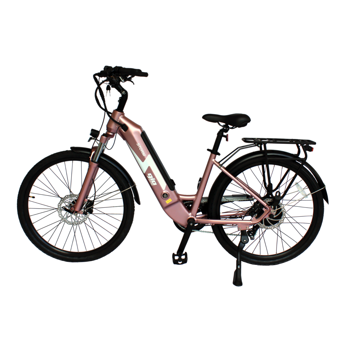 GIO Storm eBike Rose Gold 48V 500W Samsung Battery 46mi Range