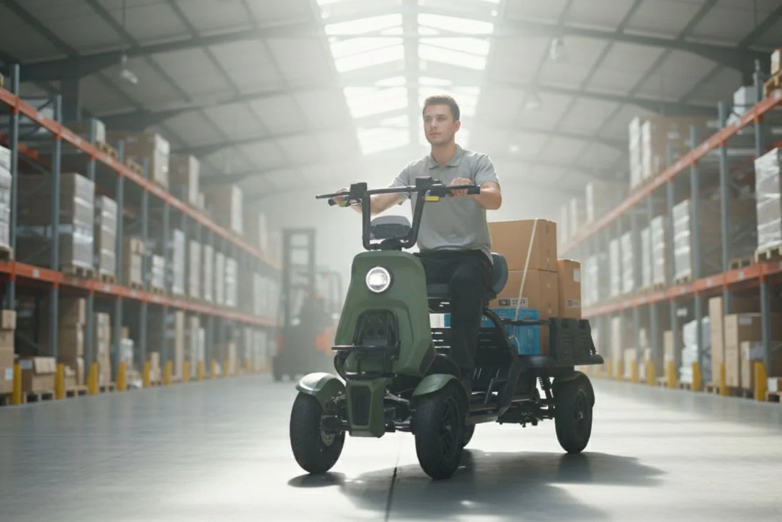 EUNORAU S1000 Electric Utility Quad 1000W 48V 27AH 4-Wheel Cargo