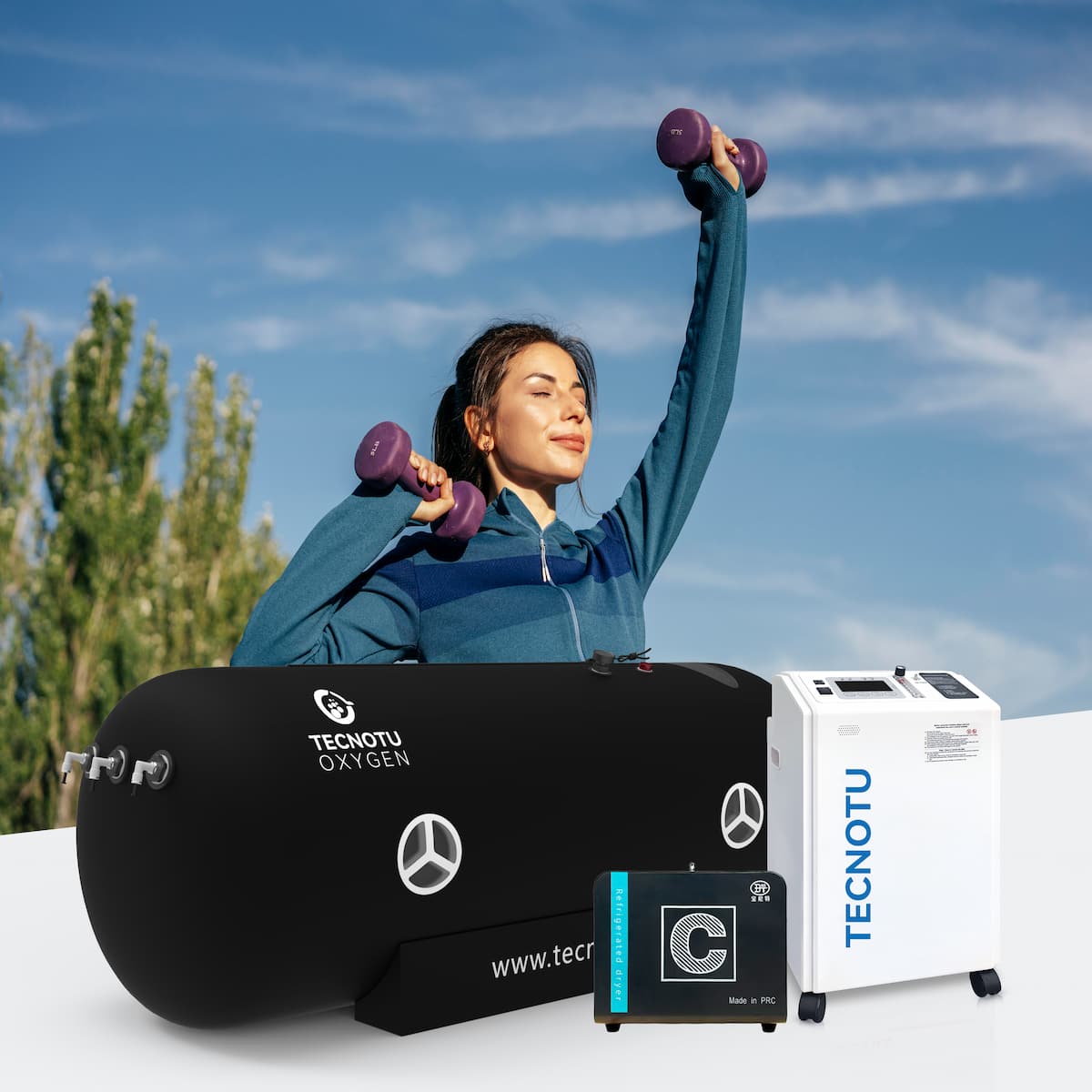 TecnoLay Classic 1.5 ATA Portable Lying Hyperbaric Chamber Home