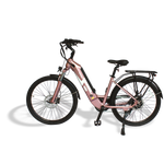GIO Storm eBike Rose Gold 48V 500W Samsung Battery 46mi Range