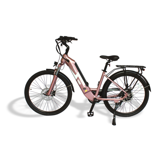 GIO Storm eBike Rose Gold 48V 500W Samsung Battery 46mi Range